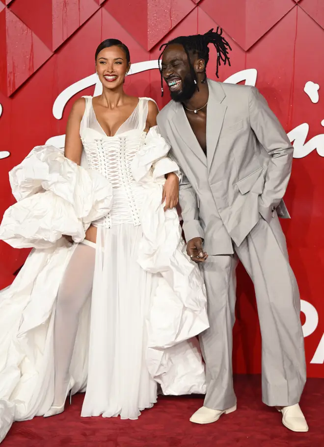 Maya Jama certainly turned heads at the Fashion Awards (pictured with co-host Kojey Radical).