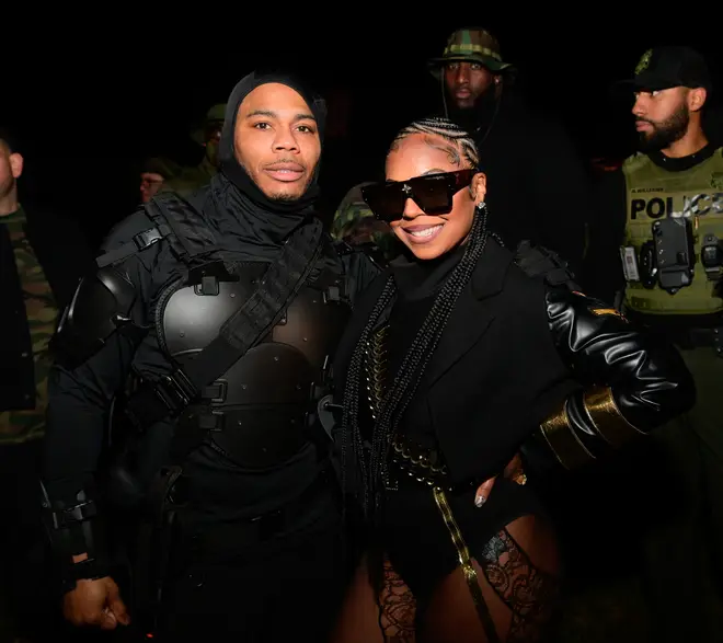 Ashanti & Nelly pictured at Halloween 2023.