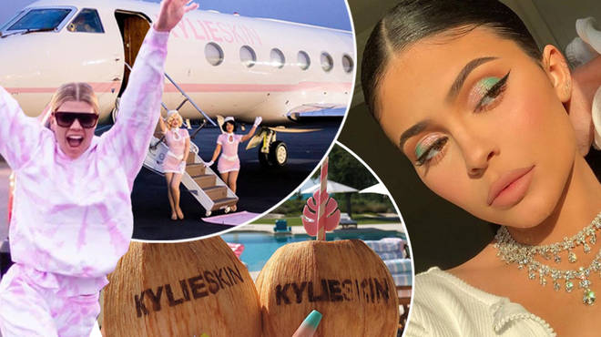 Kylie Jenner Hosts Boujee Party On Private Jet To Celebrate Her Skincare Range