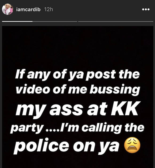 Cardi B "bussed her a**" at Kulture&squot;s birthday party