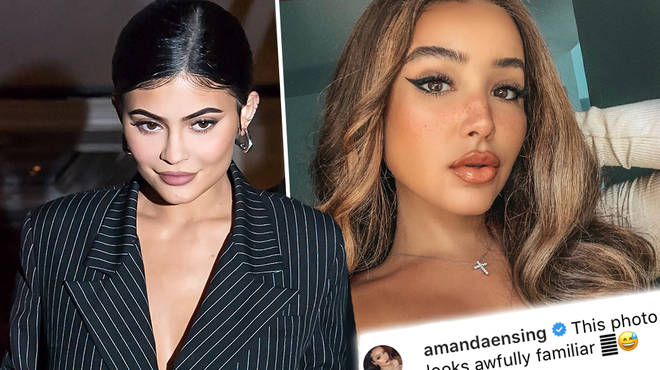 Kylie Jenner has called back at an influencer who accuses her of stealing her pose