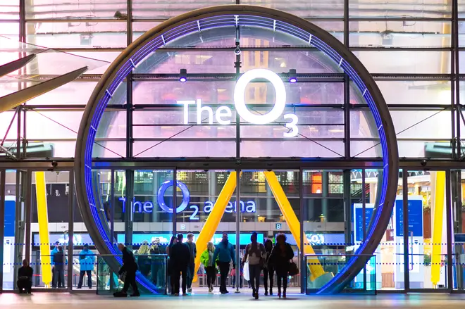 Drake had the O2 Arena Sign changed to 'The O3' ahead Of Drake Residency at The O2 Arena on March 31, 2019 in London, England