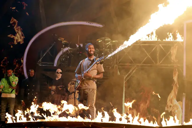 Dave performs at The BRIT Awards 2022.