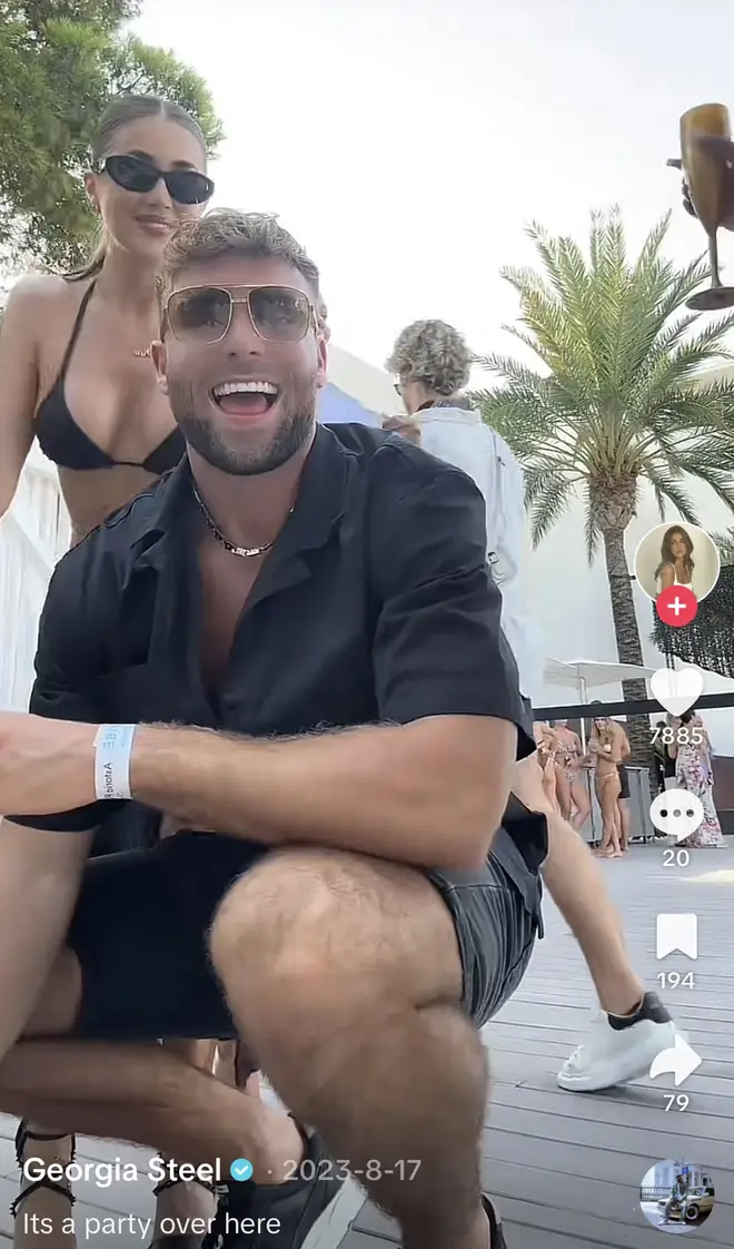 Georgia and Tom posted a TikTok of them together in August 2024.