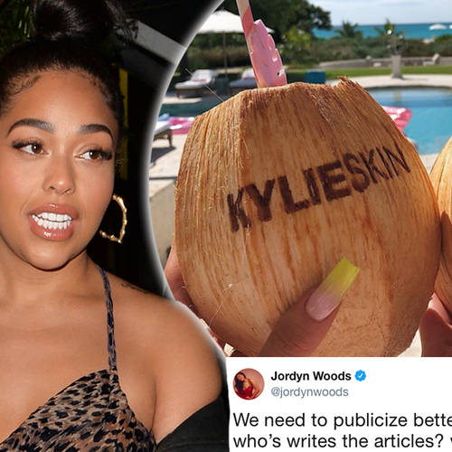 Jordyn Woods has spoken out about her 'response' to Kylie Jenner's trip