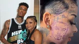 Chrisean Rock responds to claims new face tattoo of Blueface is ‘fake’