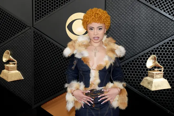 Ice Spice at the 2024 Grammys.