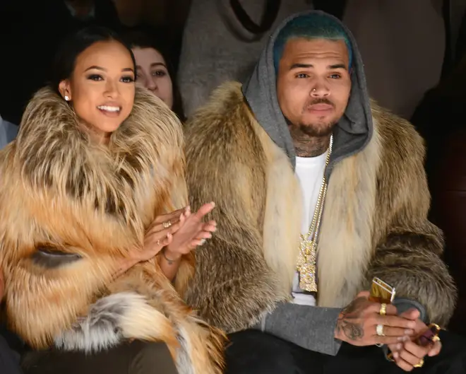 Karrueche Tran and Chris Brown pictured before their split in 2015.