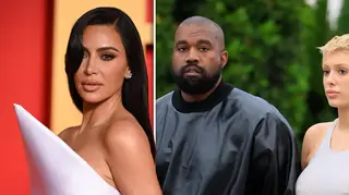 Kim Kardashian pictured hanging out with Kanye West’s new wife Bianca Censori