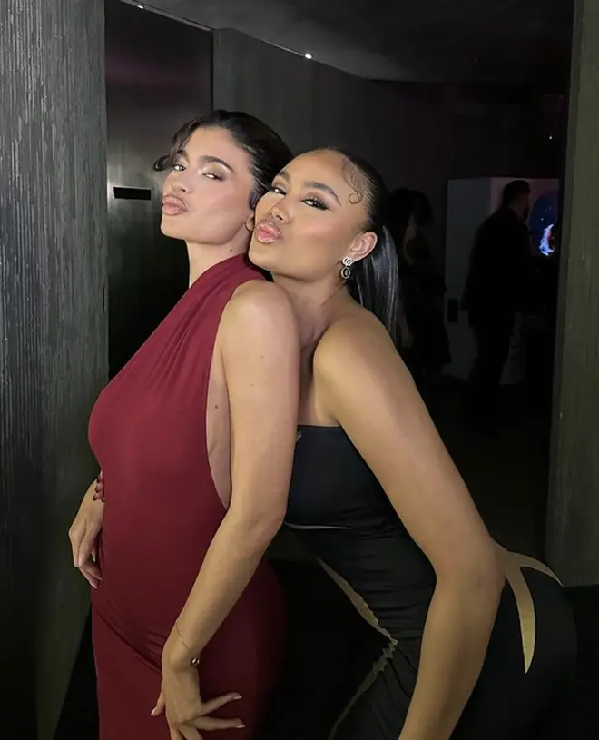 Kylie Jenner and Ella cosied up in a series of pics.