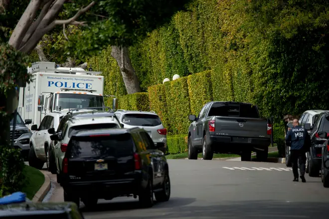 Two houses belonging to Diddy were searched yesterday.