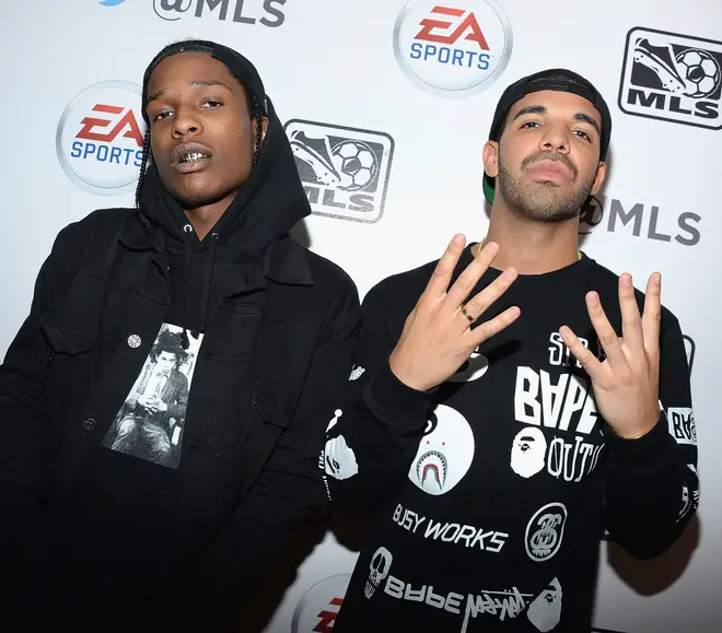 A$AP Rocky and Drake have been beefing for years (pictured in 2013).