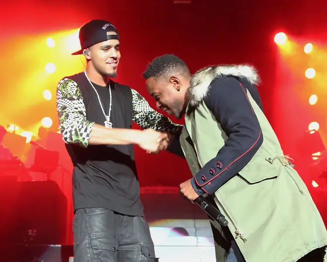 J. Cole and Kendrick pictured in 2014.