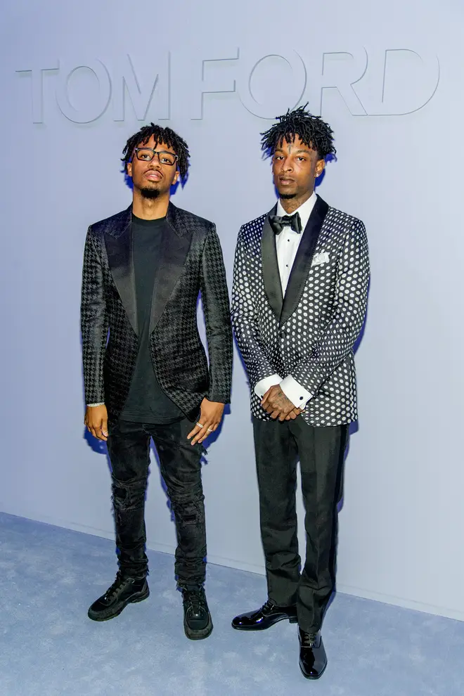 Metro Boomin pictured with collaborator 21 Savage.