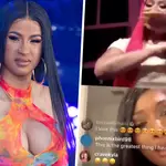 Cardi B has called out a fake account for trying to instigate beef between her and Megan Thee Stallion