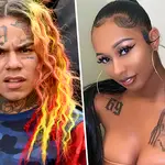 Tekashi 6ix9ine's girlfriend jade has shared a video of the rapper sucking her toes on Instagram