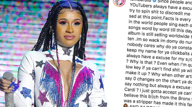 Cardi B claps back at bloggers who discredits her for her album sales