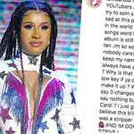 Cardi B claps back at bloggers who discredits her for her album sales