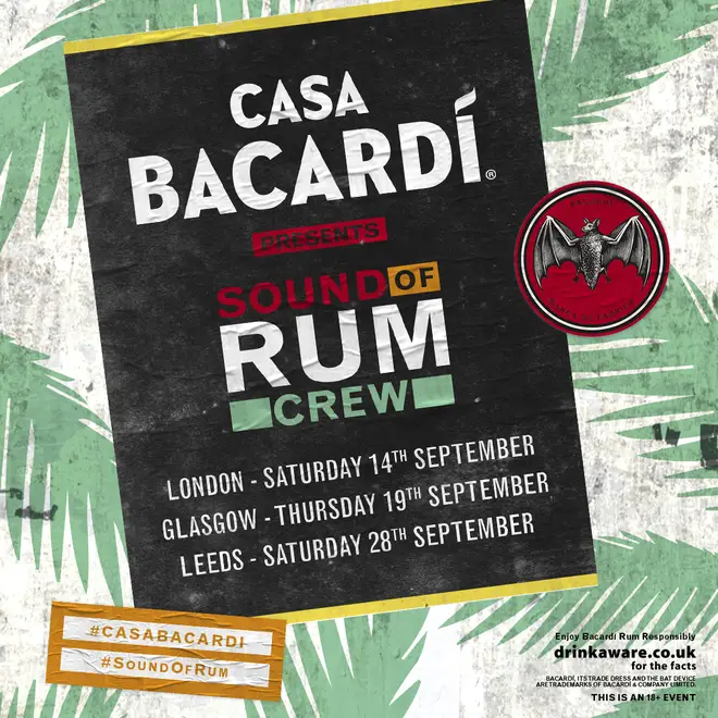 CASA BACARDÍ's new 'Sound Of Rum Crew' are travelling around the UK this September.