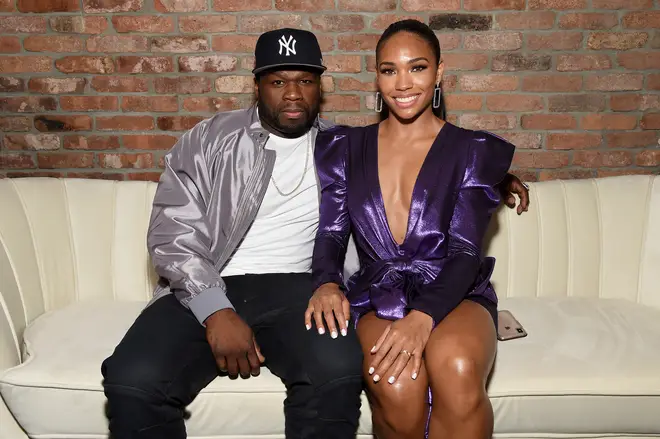 50 Cent was accompanied by stunning model Jamira Haines at the 'Power' Season 6 red carpet premiere.