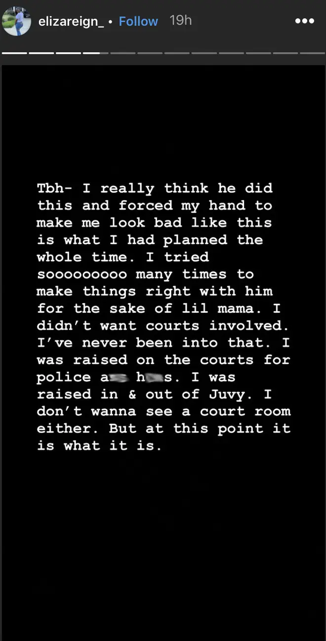 Eliza Reign explained how she got to the point of filing a lawsuit against Future