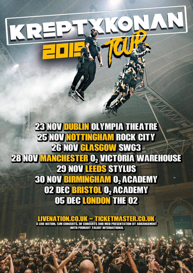 Krept and Konan are kicking off their 2019 UK tour on 25th November.