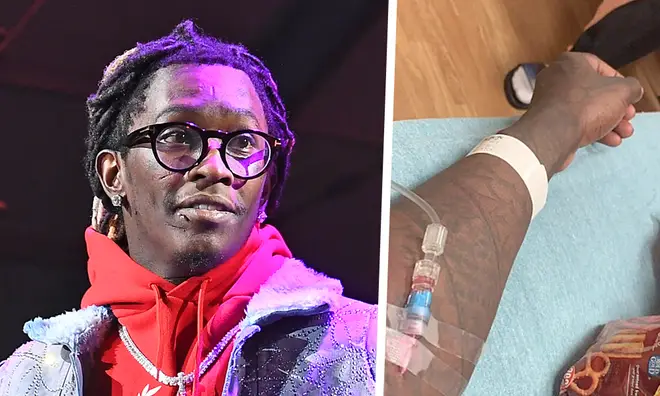 Young Thug surprises fans with hospital pictures