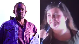 Kendrick Lamar and fan