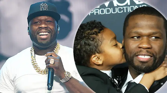 50 Cent buys his son Sire a iced-out chain for his 7th birthday