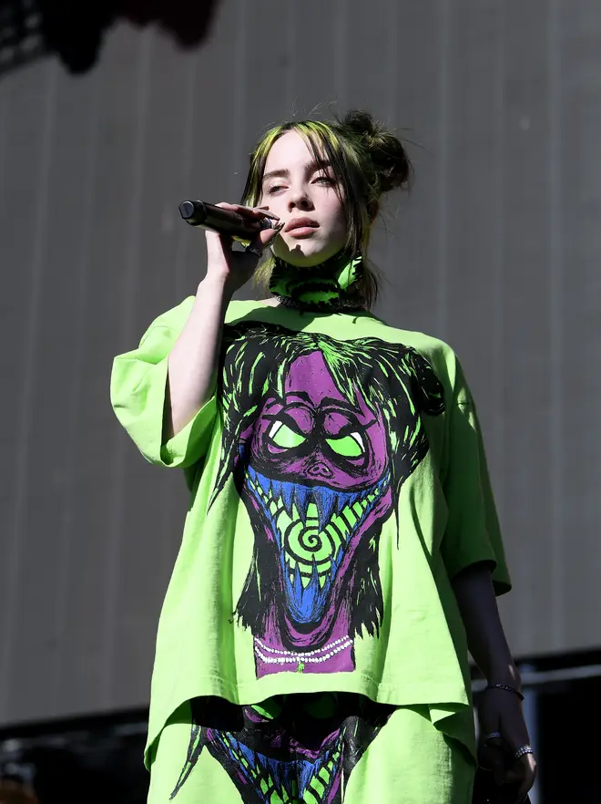 Billie Eilish gave her friend a warning for recording herself at the wheel.