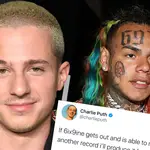 Charlie Puth has come under fire for offering to work with Tekashi 6ix9ine.