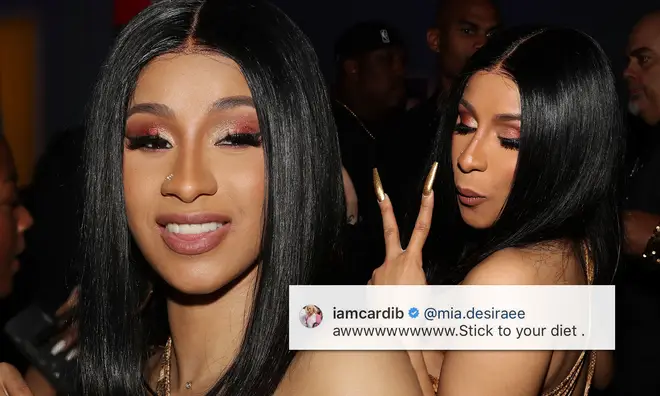 Cardi B received backlash for telling a young woman to stick to her diet.