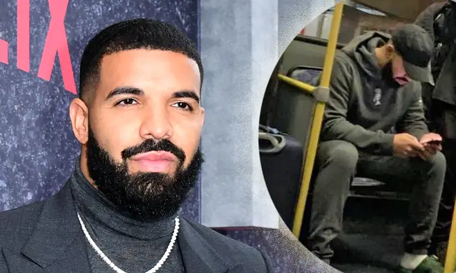 Drake was spotted ridiing the bus in Brazil