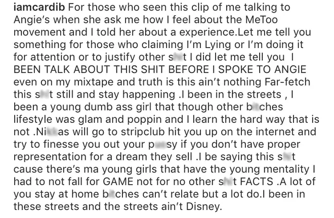 Cardi B defends telling her truth on Instagram after fans accuse her of lying