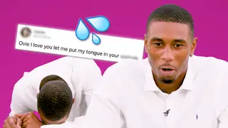 Ovie Soko from Love Island was left speechless at your thirst tweets.