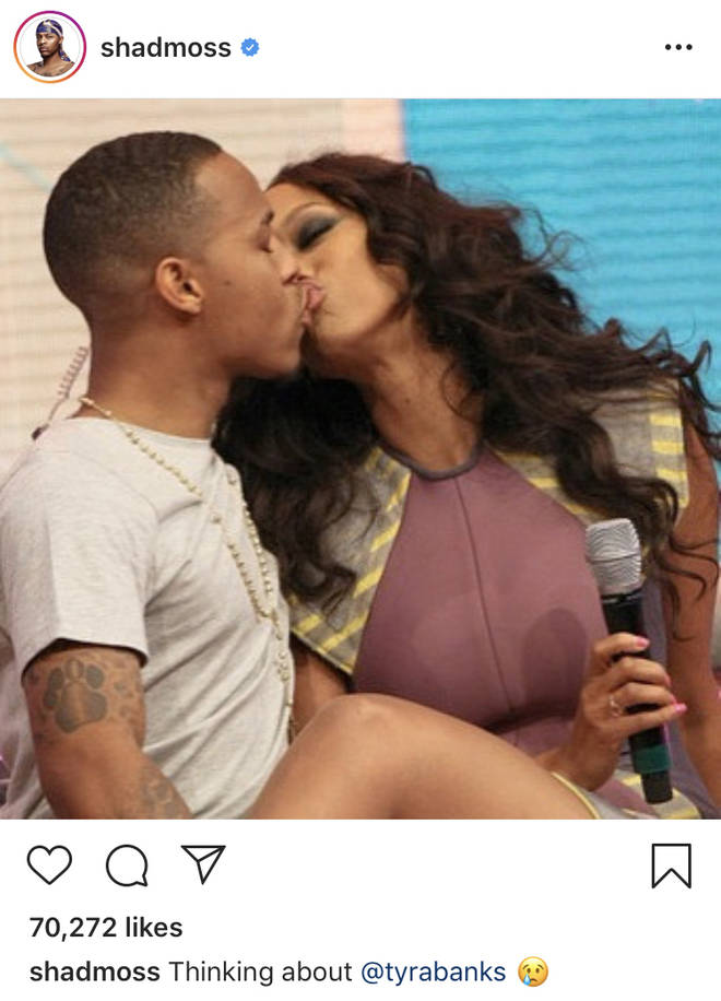 Bow Wow posted the original photo, taken in 2013, and claimed he was "thinking" about supermodel Tyra.