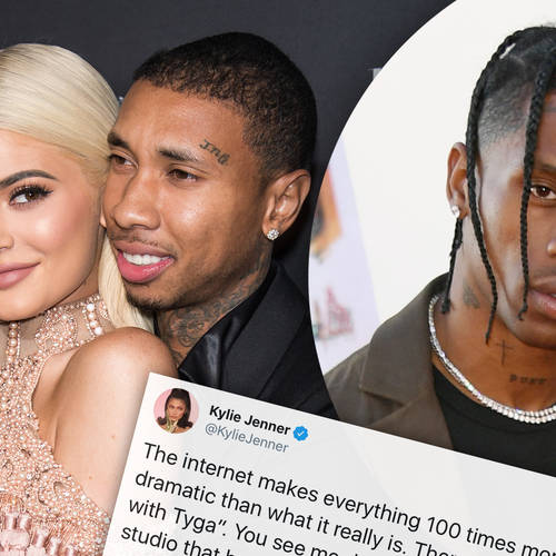 Kylie Jenner and her ex Tyga have denied reports of hooking up following her split with Travis Scott.
