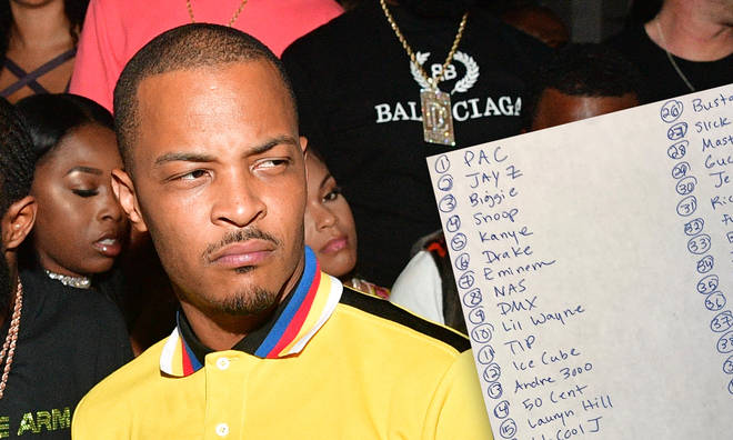 T.I.'s controversial ranked list of rapper's has left many Hip-Hop fans unimpressed.