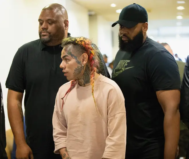 Tekashi 6ix9ine reportedly mentioned his former Nine Trey Blood associates during his trial. (Pictured here in August 2019.)