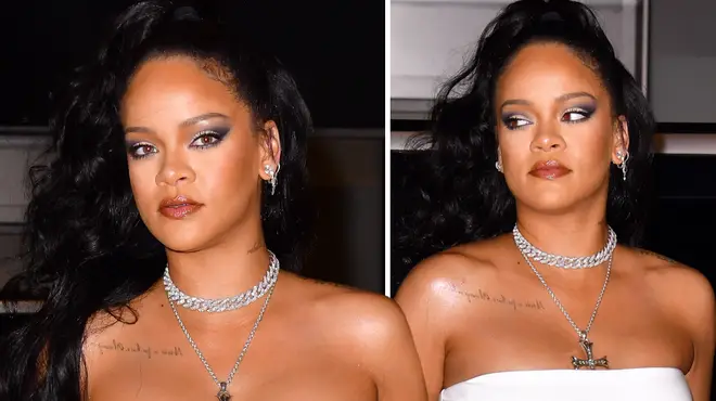Rihanna swiftly rejects fan who tries to wrap his arm around her
