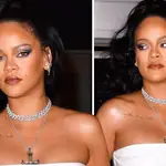 Rihanna swiftly rejects fan who tries to wrap his arm around her