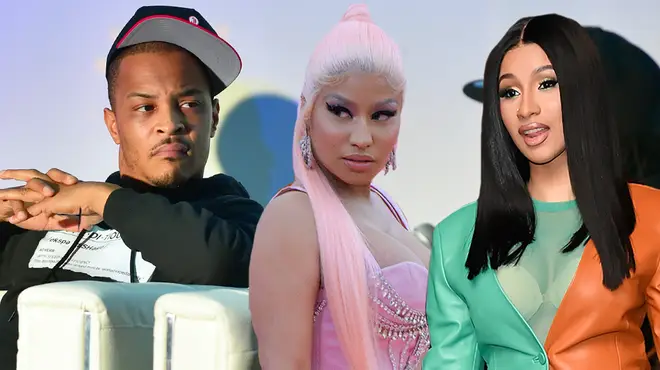 T.I addresses fans who judge him for supporting both Nicki Minaj & Cardi B