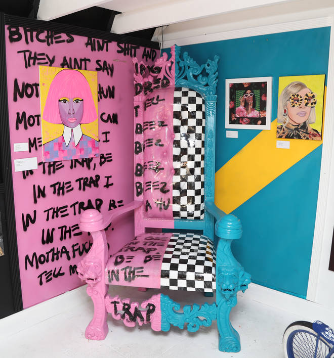 Trap Museum art instillation paying tribute to Nicki Minaj & Cardi B