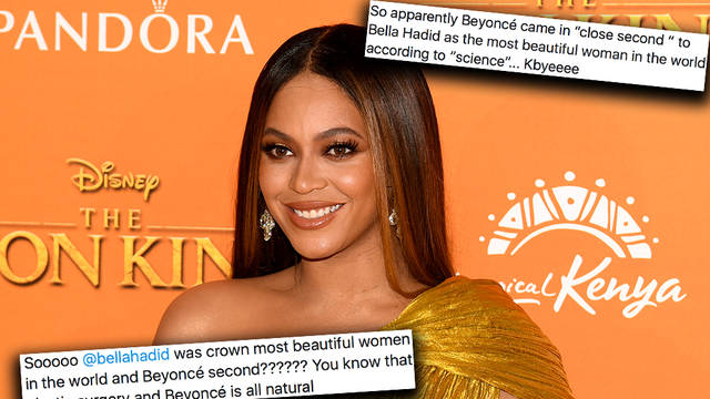 The Beyhive are angry that Beyoncé ranked as the "second most beautiful woman in the world"