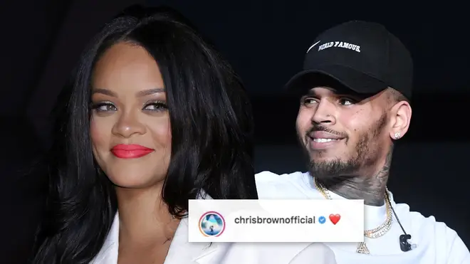 Rihanna shared a video with Chris Brown&squot;s collaboration with H.E.R. "Come Together" playing in the background.