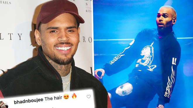 Chris Brown Debuts New Fiery Flame Hairstyle On Instagram - Capital XTRA