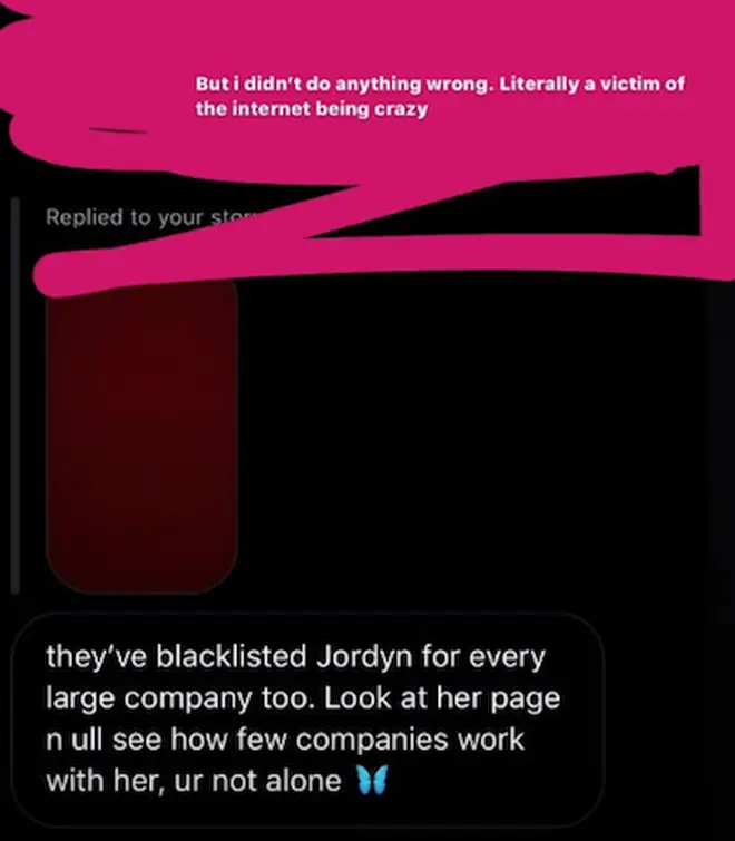 The Jordyn Woods scandal was also brought into the conversation, with one user claiming Kylie's former friend has been blacklisted from many large companies since her fallout with the Kardashians.