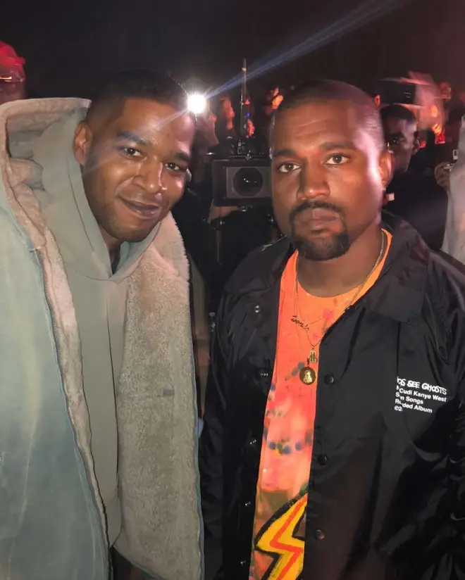 Kid Cudi & Kanye West at the 'Kids See Ghosts' listening party in Santa Clarita.