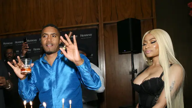 Nicki Minaj and Nas at his 44th birthday in NYC