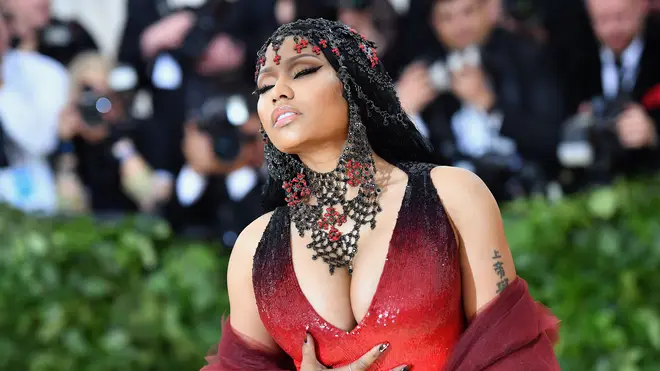 Nicki Minaj arrives for the 2018 Met Gala.